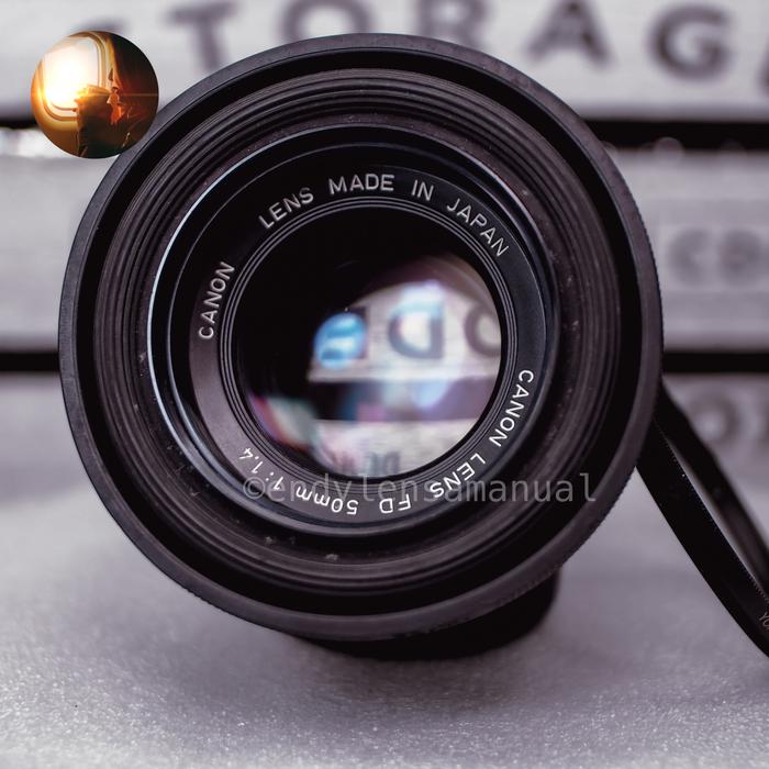Jual Lensa manual fix BOKEH Canon new FD 50mm Kota