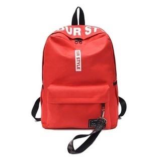 Gambar Be Your Style Tas Ransel Backpack Korea Ransel Sekolah tas punggung - Kuning - Merah dari Polofelix Kota Administrasi Jakarta Timur Tokopedia