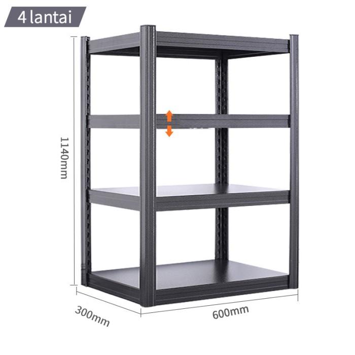 Gambar Rak Gudang Rak Besi Serbaguna RAK Siku Lubang Rak 3/45/6 Susun - besi30*60*110 dari RaktokoTIK undefined Tokopedia