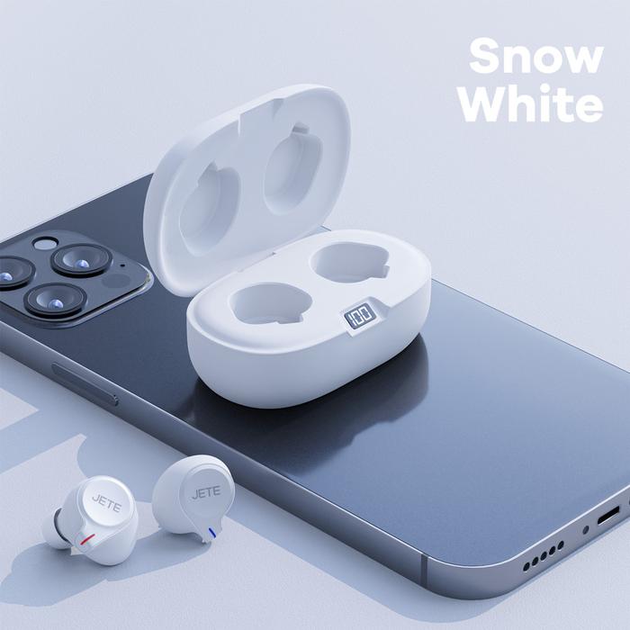 Gambar TWS HEADSET BLUETOOTH EARPHONE WIRELESS JETE T1 WITH LED DISPLAY - SNOW WHITE dari Lenovo Authorized Surabaya undefined Tokopedia