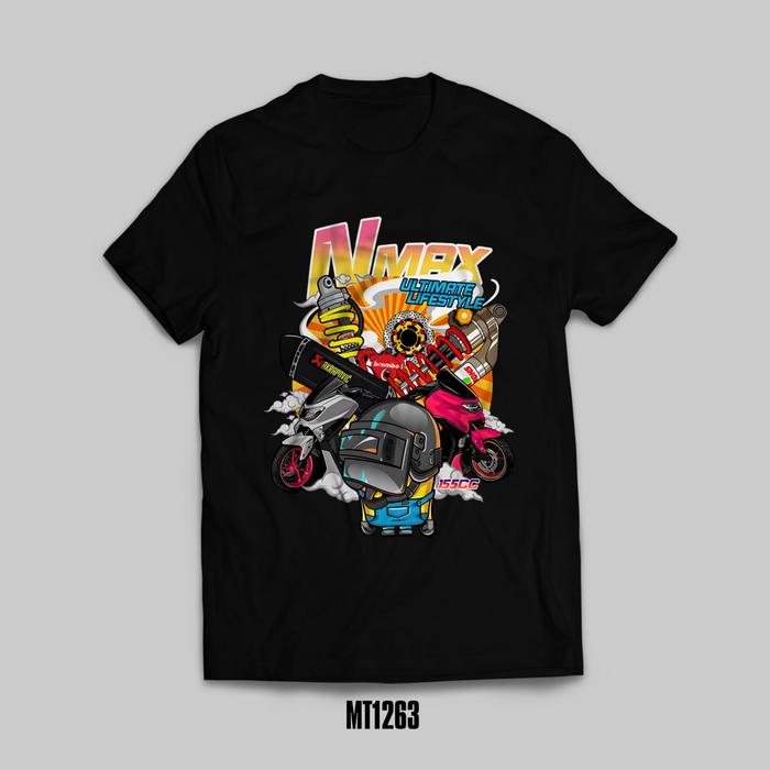 Gambar Premium T-shirt MOTOR YAMAHA NMAX CLUB size S - 4XL MT1263 - Hitam, S dari EkoSoft Jersey undefined Tokopedia