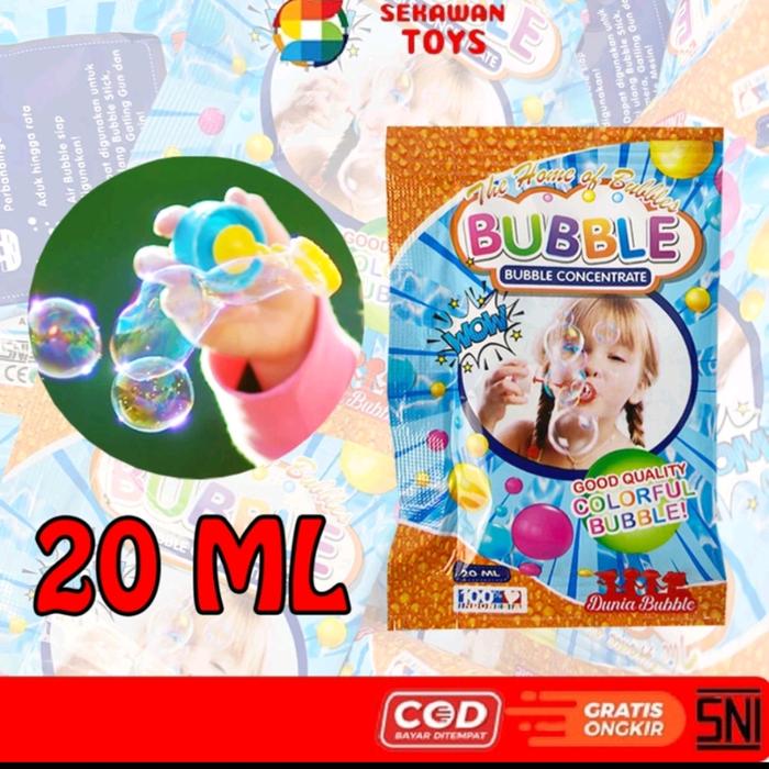 Gambar Refill Bubble Elektrik Bubble Mesin Gelembung Sabun Mainan Anak Gun - Sachet 20 ML dari gunawan konfeksi 1 undefined Tokopedia