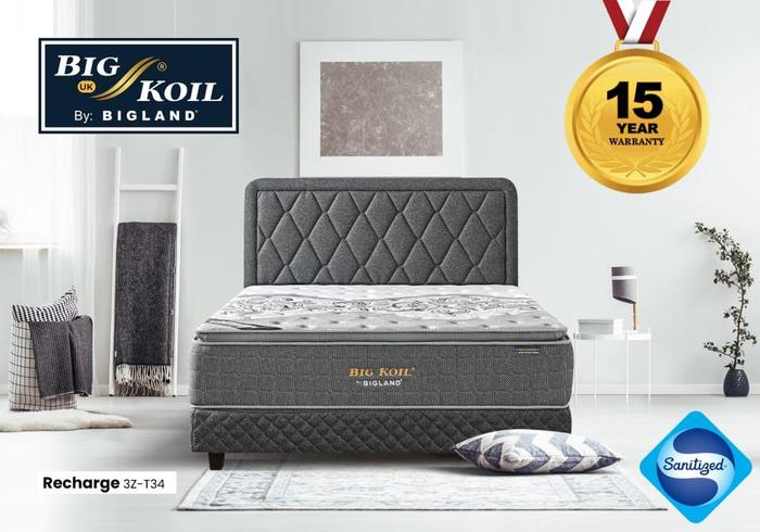 Gambar Springbed Bigland Big Koil Recharge Fullset & Matras Only - Matras Only, 100x200 dari Grosir furniture depok undefined Tokopedia