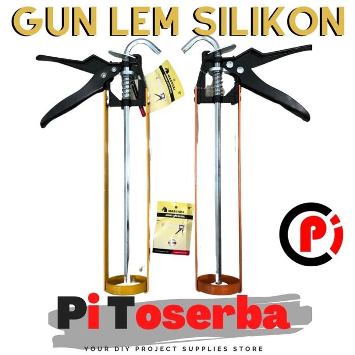 Gambar Alat Pendorong Silikon Sealant Gun Aplikator Lem Kaca Bahan Tebal BB - Model A dari Pi Toserba undefined Tokopedia