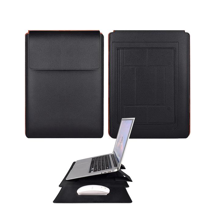 Gambar Tas Sleeve Advan 14 Workplus Workpro 360 Stylus Leather Kickstand Bag - VRT Hitam dari HahaStore ID undefined Tokopedia