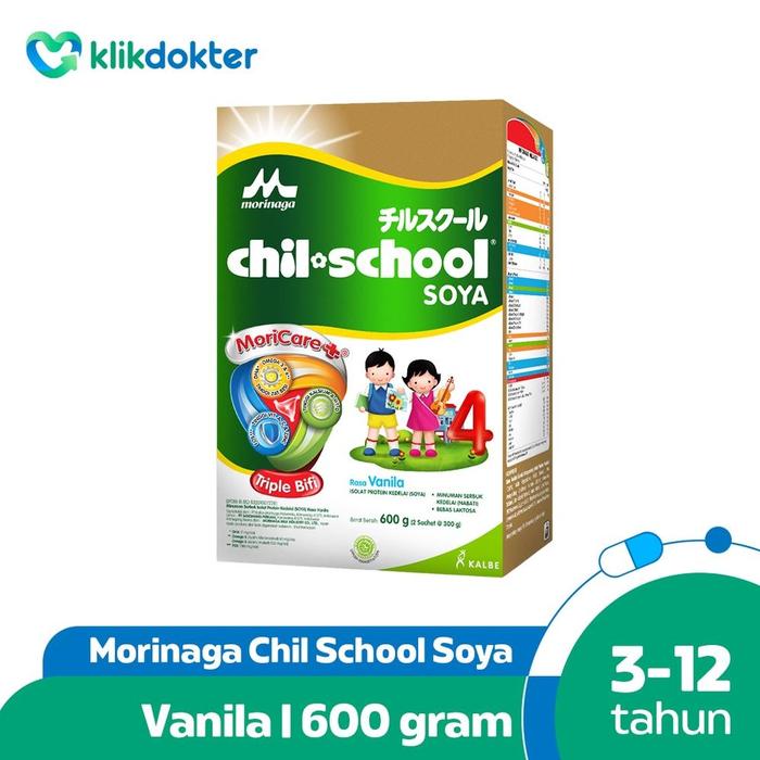 Gambar Morinaga Chil School Soya Vanilla 600Gr -Gratisongkir dari Berkah_Food18 undefined Tokopedia