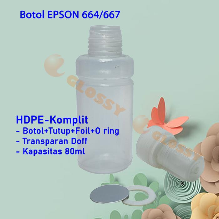 Gambar Botol Tinta Epson 664 667 - HDPE-Komplit dari GLOSSY PRINT undefined Tokopedia