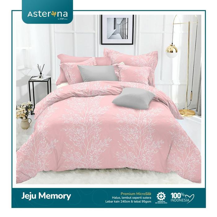 Gambar Kain Eceran Micro Asterina Sprei Dewasa Bunga Jeju Memory Colorful - Merah Muda dari KangFanWen undefined Tokopedia