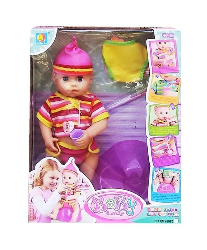 Gambar Mainan Anak Baby Lovely Drink Water and Pee Doll Anak Kecil XMY8070 dari tokoku.byfastop undefined Tokopedia