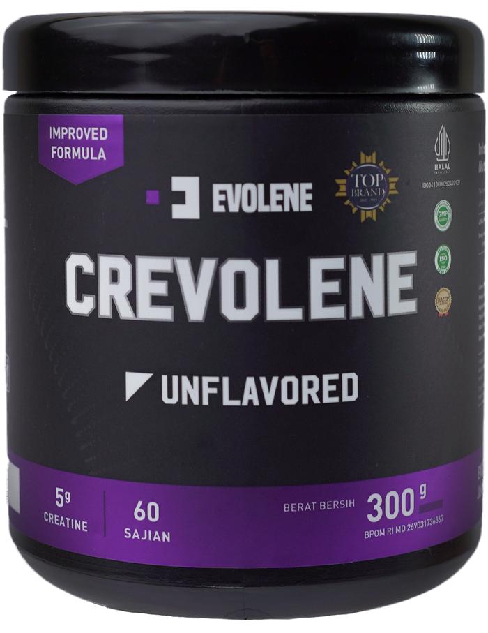 Gambar CREVOLENE CREATINE BY EVOLENE 330 GRAM 60 Serving HALAL - CREVOLENE - 60SERV UNFLAVOR, BCAA SACHET dari junetcell085 undefined Tokopedia