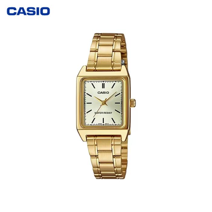 Gambar JAM TANGAN WANITA CASIO LTP-V007G-9B ORIGINAL - LTPV007G GOLD ROMAWI - LTP-V007G-9E dari Jam Karet undefined Tokopedia