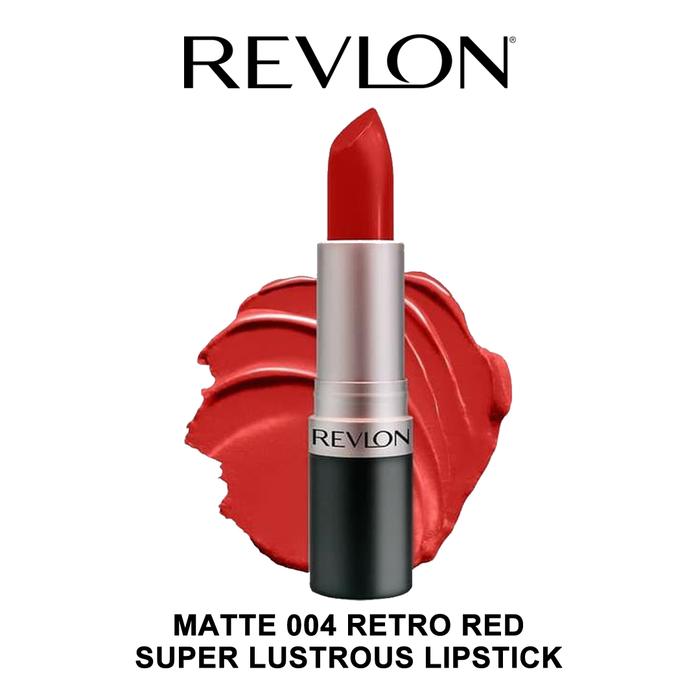 Gambar Revlon Superlustrous Matte Lipstick Revlon | Lipstik Revlon - 004 RETRO RED dari iHerbs Store undefined Tokopedia