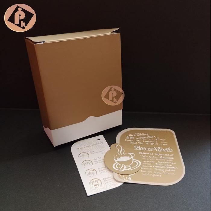 Gambar Kemasan Box Sliding | Box Selongsong | Box Drip Bag Kopi | Box Kotak - Gold dari PK PACK undefined Tokopedia