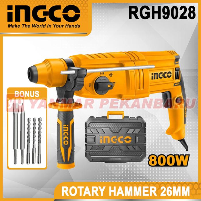 Gambar Mesin Rotary Hammer 26MM INGCO RGH9028 dari Yanmar Pekanbaru undefined Tokopedia