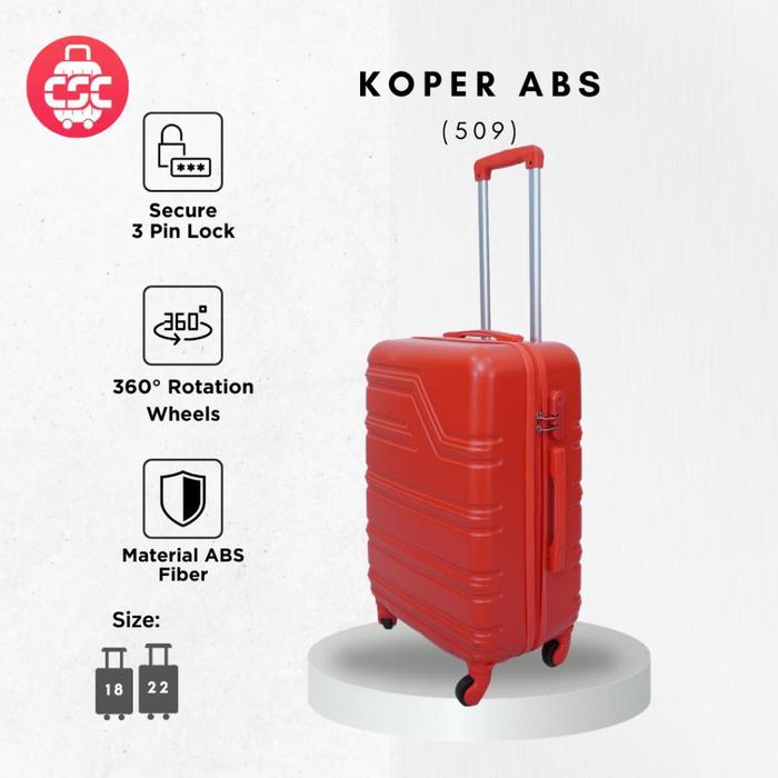 Gambar kiy ( 509 ) Koper Sultan / Koper Cabin 18 dan 22 Inch Gagang Kuat Dan - Merah, 18 dari cv kiyam undefined Tokopedia