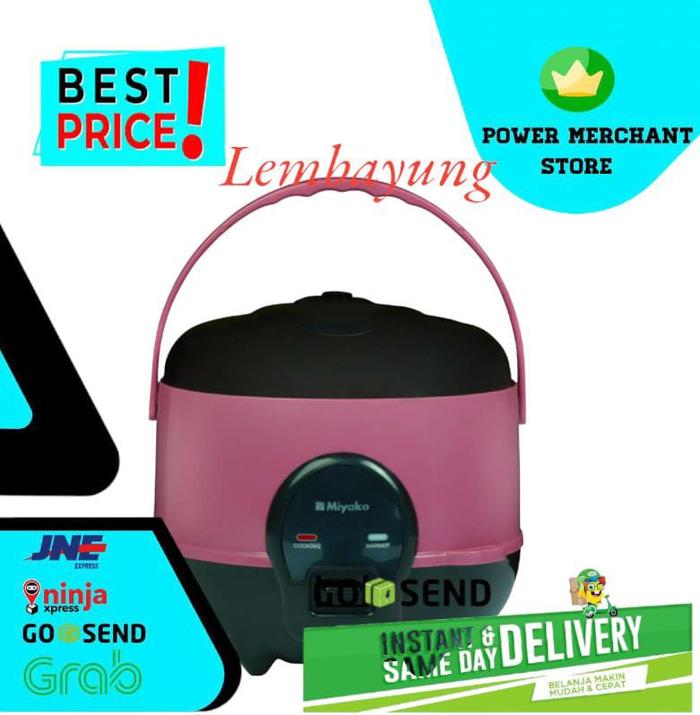 Gambar MIYAKO MCM-606A Magic Com 0.6 Liter - Hitam Pink dari Toko Lembayung Online undefined Tokopedia