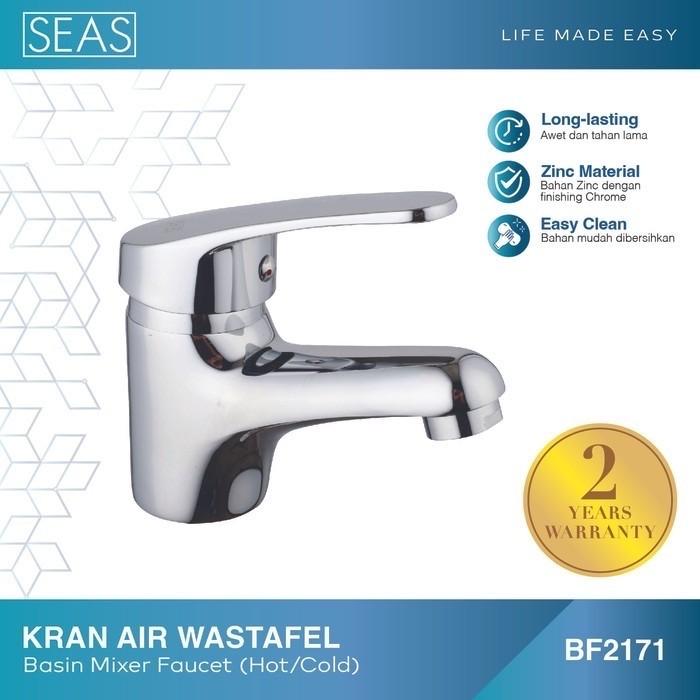 Gambar SEAS Kran Wastafel BF2171 | Keran Air Basin Faucet Mixer Panas Dingin | Kran Cuci Tangan Kamar Mandi Minimalis | Faucet Elegan Desain Modern | Keran Wastafel Stylish & Awet | Cocok untuk Kamar Mandi Mewah dan Fungsional dari Setsu Tech undefined Tokopedia
