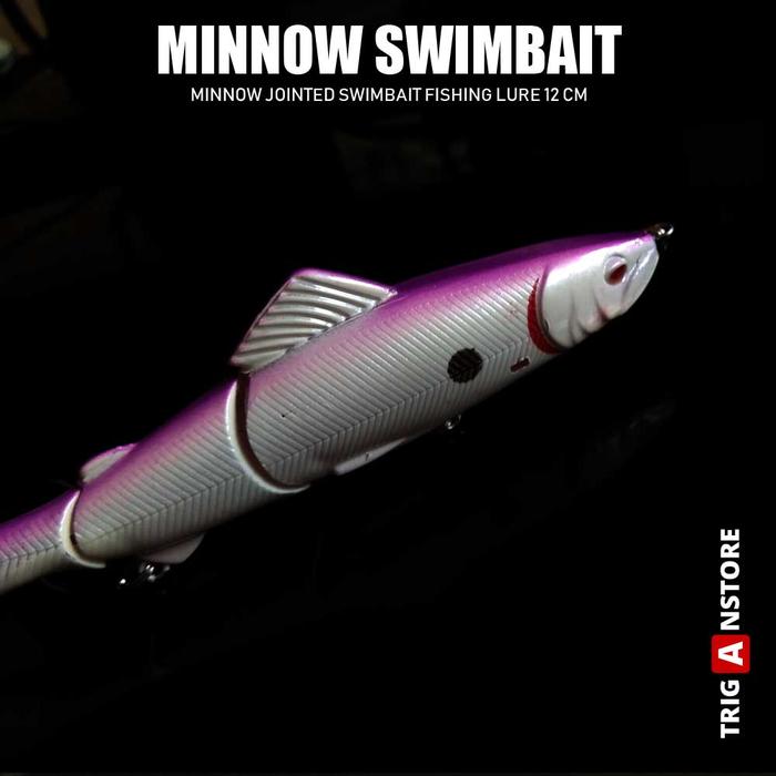 Gambar Minnow Jointed 3 Swimbait Fishing Lure 12 cm Umpan Pancing Minnow - Warna 1 dari TRIGAN STORE undefined Tokopedia