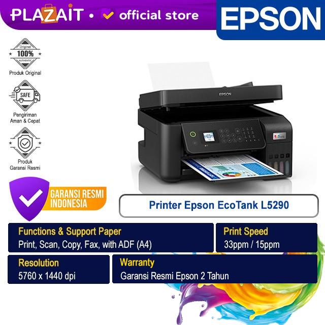 Gambar Epson Printer EcoTank Ink Tank L5290 A4 Wi-Fi -  All In One (Print, Scan, Copy, Fax) dari Plaza IT Store undefined Tokopedia