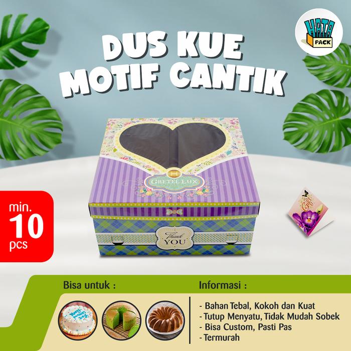 Gambar Dus Kue Tart / Dus Kue / Gretel Lux Ukuran 26 x 26 x 12 cm (GRTLX2626) dari Hatapack undefined Tokopedia