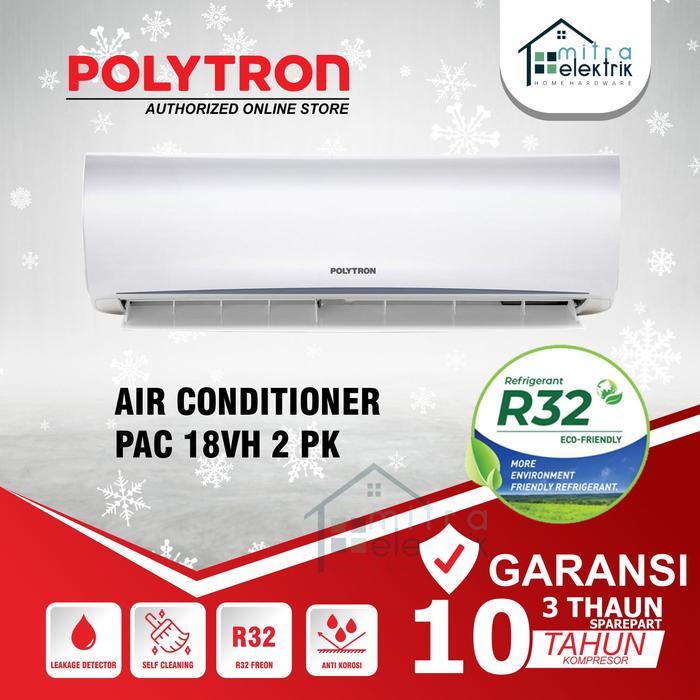 Gambar AC Polytron 2 PK PAC18VH R32 Deluxe Super Turbo Cooling 2 PK dari Mitra Elektrik Plb undefined Tokopedia