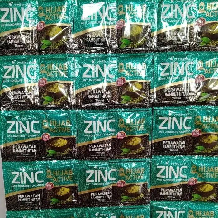 Gambar ZINC Shampoo Sachet Isi 10ml x 12 Sachet Zinc Shampoo Renceng - HIJAB RMBTHITAM dari Aisya Beauty Store undefined Tokopedia