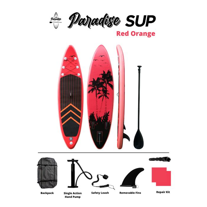 Gambar Inflatable SUP board / Papan Surfing Traveling / Yoga Paddle Board - Red Orange dari Unique Yoga Indonesia undefined Tokopedia