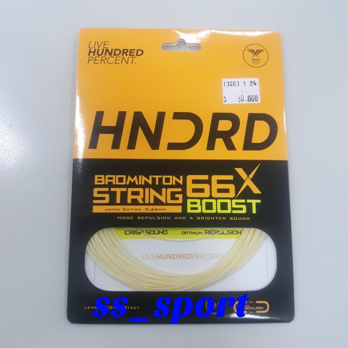 Gambar senar raket badminton string HNDRD Hundred 66X 66 X Boost original - Putih dari SLSport undefined Tokopedia
