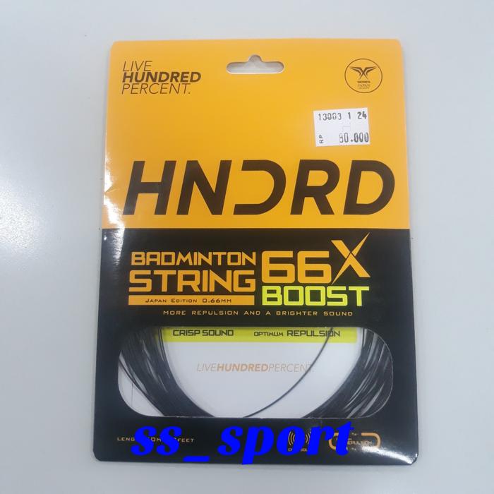 Gambar senar raket badminton string HNDRD Hundred 66X 66 X Boost original - Putih dari SLSport undefined 5 Tokopedia