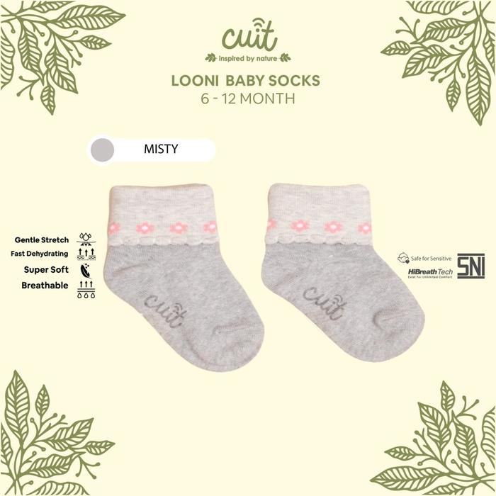 Gambar Cuit Kaos Kaki Anak Bayi Perempuan Bunga Ruffle Socks Looni 6-12 Month - Misty dari AIOVA undefined Tokopedia