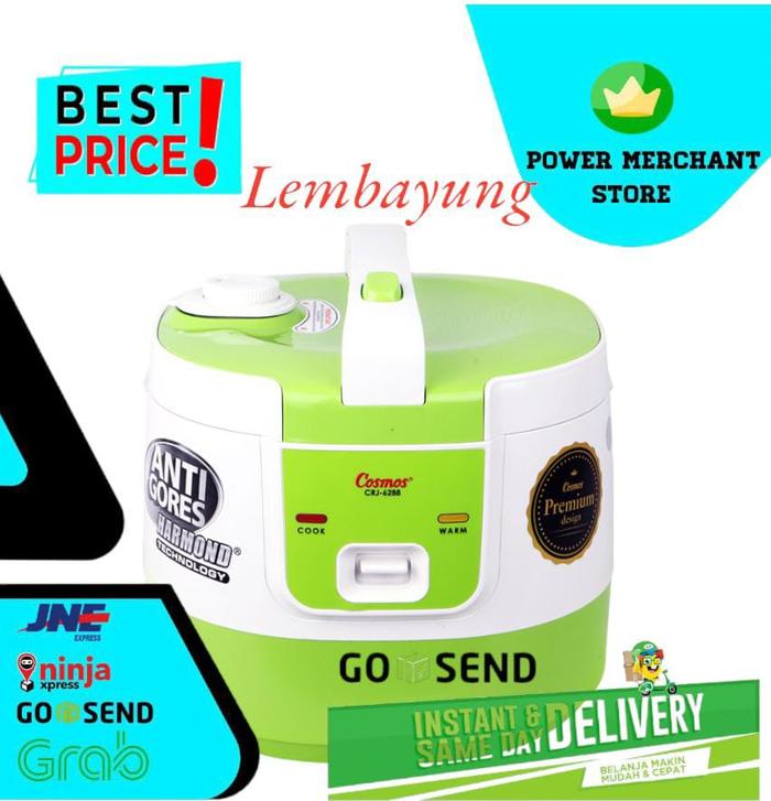 Gambar COSMOS HARMOND CRJ-6288G MagicCom / Rice Cooker 3IN1 - Hijau dari Toko Lembayung Online undefined Tokopedia
