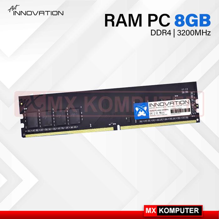 Gambar RAM PC Longdimm Innovation 8GB DDR4 3200Mhz dari MXKomputer_NEW undefined Tokopedia