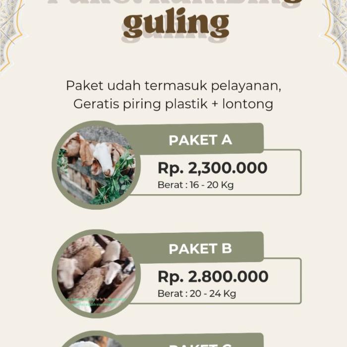 Gambar paket kambing guling dari nufaaqiqah undefined Tokopedia