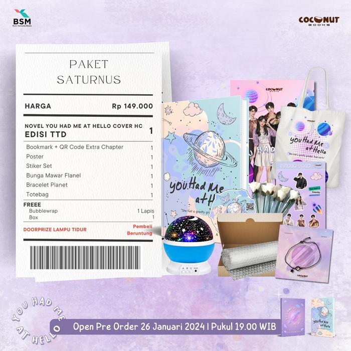 Gambar Buku Novel You Had Me At Hello - Ailee - Coconut Books - Bumi Fiksi - Saturnus dari bumifiksijakarta undefined Tokopedia