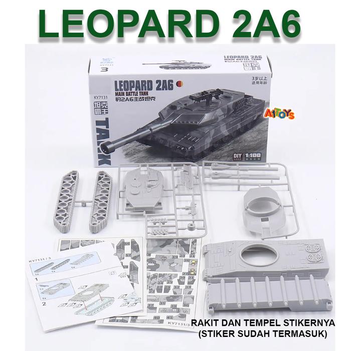 Gambar Mainan tank mainan tank T99 tank Leopard 2A6 tank M1A2 abrams tank T14 - LEOPPARD 2A6 dari A1 TOYS undefined Tokopedia