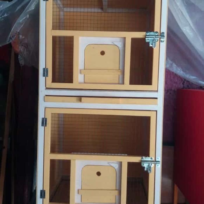 Gambar kandang burung merpati 2 pintu/gupon burung dara 2 susun/kandang macan dari Adinda House undefined Tokopedia