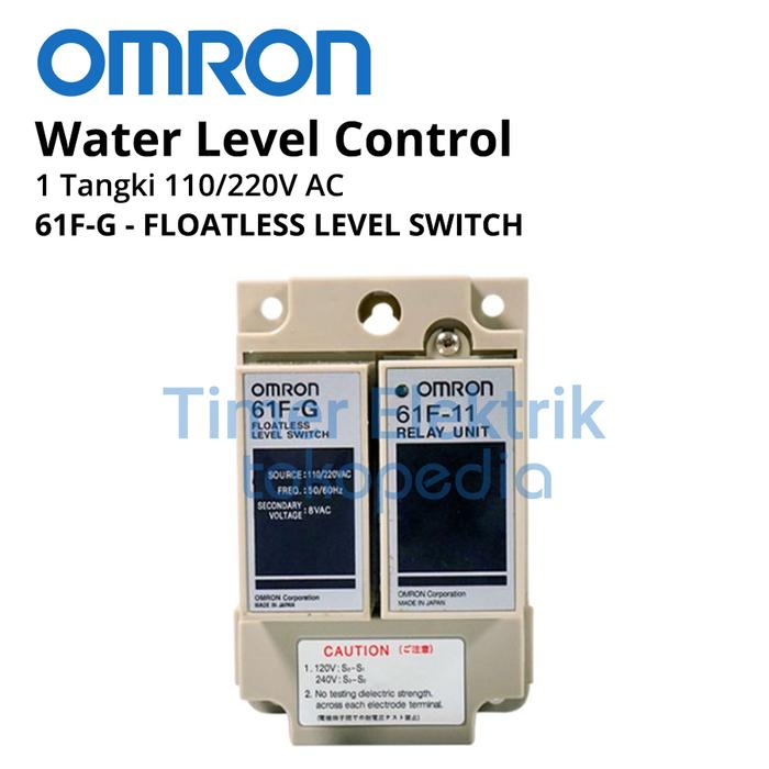 Gambar Floatless Relay / WLC OMRON 1 Tangki 110/220V AC 61F-G dari Timer Elektrik undefined Tokopedia