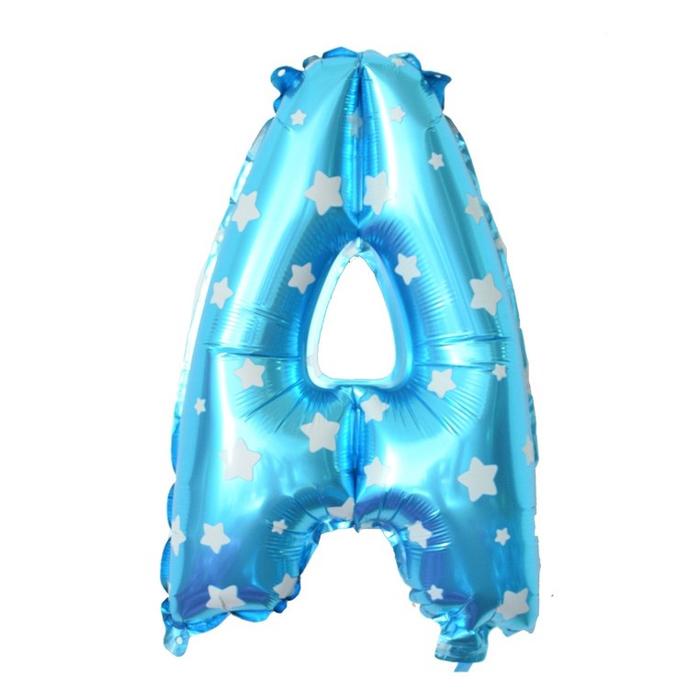 Gambar DINOSO Balon Huruf Warna Biru Motif Bintang ( 1 PCS ) Balon Foil Huruf Biru A-Z Ukuran 40 Cm Balon Dekorasi Pesta Ulang Tahun - BIRU A (1 PCS) dari DINOSO INDONESIA Kota Administrasi Jakarta Barat Tokopedia
