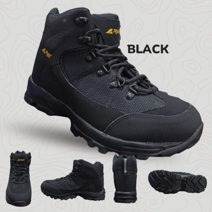 Gambar SPECIAL SEPATU GUNUNG PRIA WANITA AREI OUTDOOR GEAR CAMPING HIKING NO - Black, 43 dari Riga Chua undefined Tokopedia