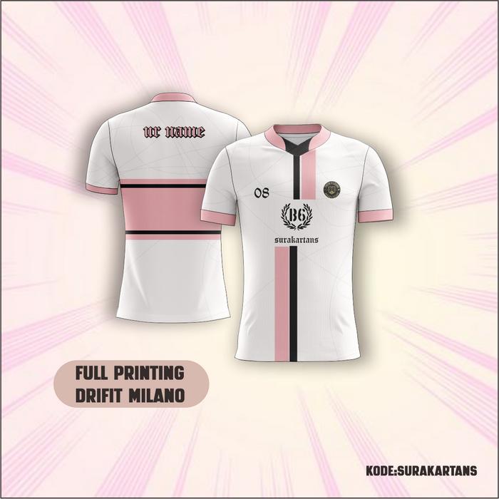 Gambar JERSEY BOLA CUSTOM FULL PRINTING B6 SURAKARTANS - PINKWHITE, M dari Marto Art Workshop undefined Tokopedia