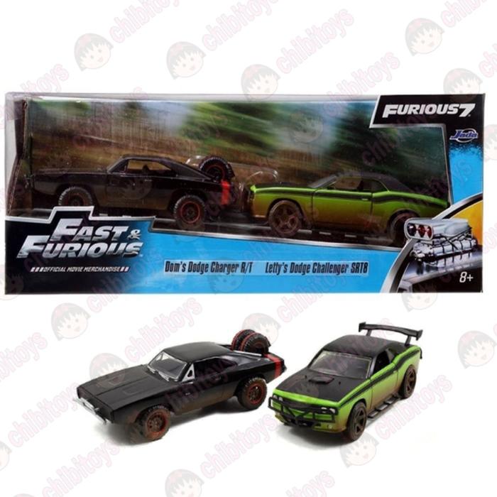 Gambar JADA FAST & FURIOUS DOM DODGE CHARGER RT & LETTY DODGE CHALLENGER SRT8 - Biasa dari chibitoys undefined Tokopedia