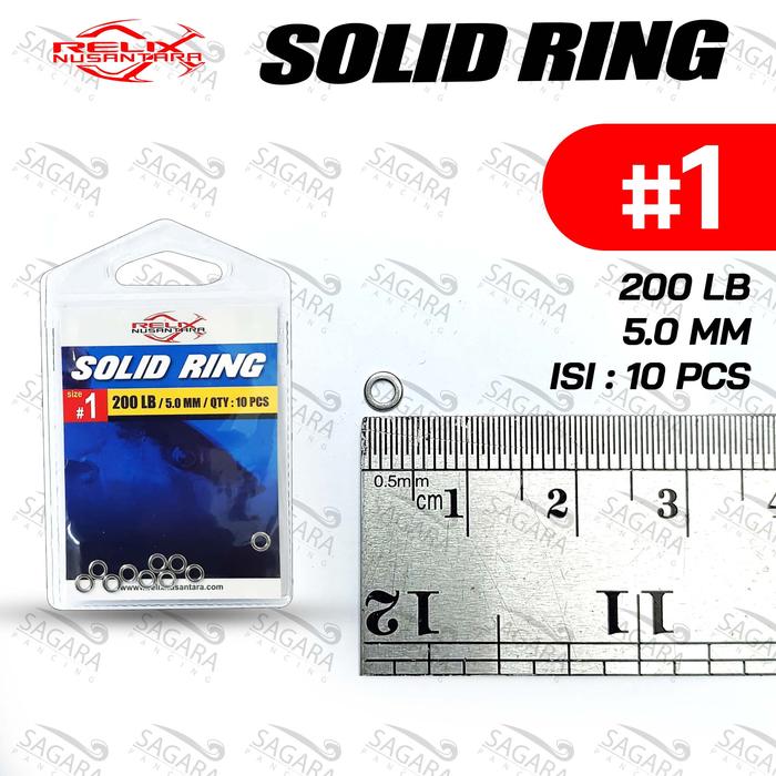 Gambar Solid Ring Relix Nusantara Untuk Metal Jig - # 1 dari Sagara Pancing undefined Tokopedia