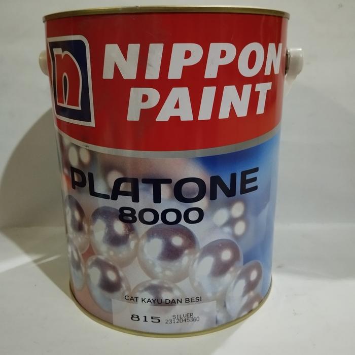 Gambar Nippon Paint Cat Minyak kayu dan besi Platone 8000 3,785ltr - 815-Silver dari yakin mandiri pku undefined Tokopedia