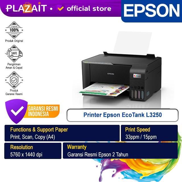 Gambar Epson Printer EcoTank Ink Tank L3250 A4 Wi-Fi - All In One (Print, Scan, Copy) dari Plaza IT Store undefined Tokopedia