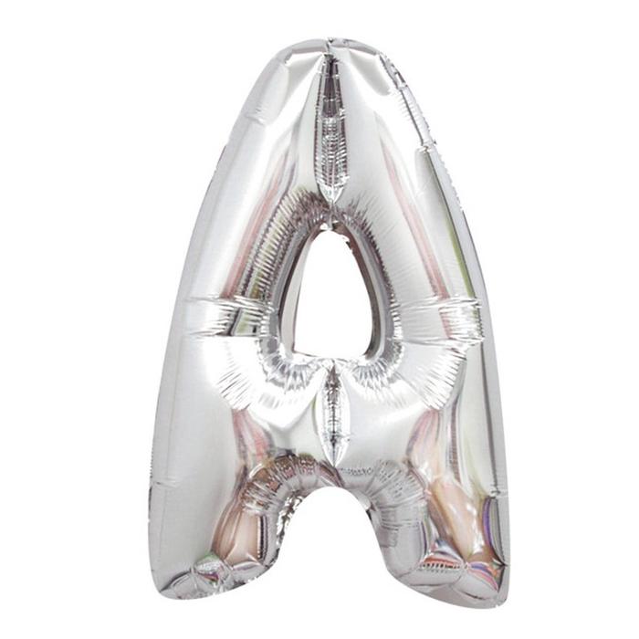 Gambar DINOSO Balon Foil Huruf Silver Abjad A-Z (1Pack Isi 50PCS) 16inch 40cm - Silver A(50pcs) dari DINOSO INDONESIA undefined Tokopedia