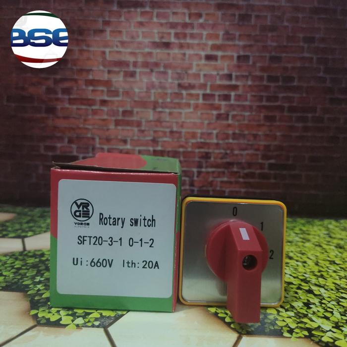 Jual Rotary Switch SFT20-3-1 SA16 1-0-2 1P MERK Fort Selector switch ...