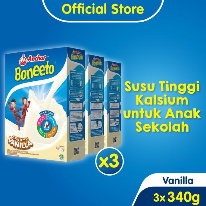 Gambar Boneeto Susu Bubuk Vanila 3 x 350g - Daya Pikir dan Tubuh Aktif dari FATWA CONTER. undefined Tokopedia