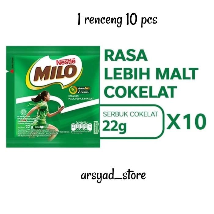 Gambar Milo Activ Go Renceng 10 pcs x 22 gr dari toko Arsyad Barokah undefined Tokopedia