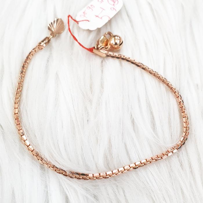 Gambar gelang krincing rosegold italyimport emas kadar 17k berat 5,1gram dari Toko Mas Mahkota undefined Tokopedia