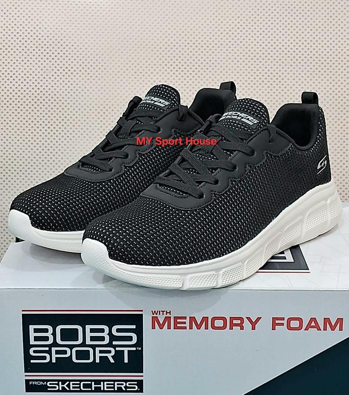 Gambar Sepatu Sneakers Wanita Skechers Bobs B Flex Original - Black - 36 (23cm) dari MY Sport House undefined Tokopedia